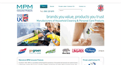 Desktop Screenshot of mpmconsumerproducts.com